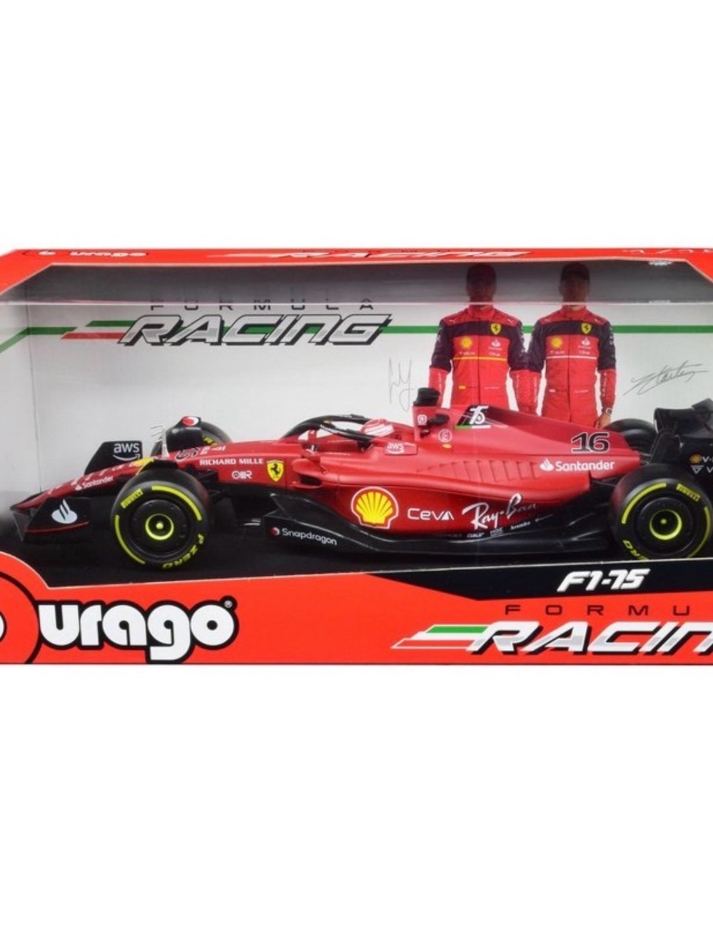 Ferrari Bburago F1-75 Die-Cast Racing Car Toy